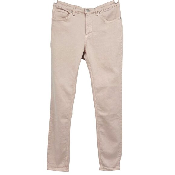 SPANX Women's The Slim-X  Stretch Mid Rise Pale Pink Cropped Jeans W28" x L26.5" - Picture 1 of 12